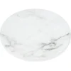 Absorbent Stone Coaster - Round - White Marble