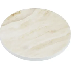 Absorbent Stone Coaster - Round - Beige Marble