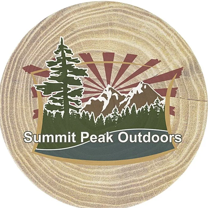Absorbent Stone Coaster - Round - Dark Wood