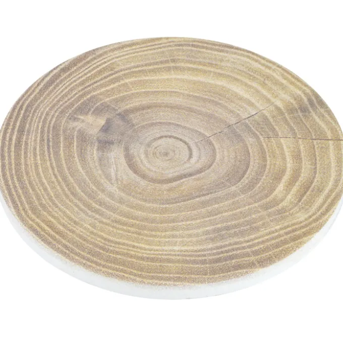 Absorbent Stone Coaster - Round - Dark Wood