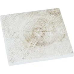 Absorbent Stone Coaster - Square - Rustic Wood