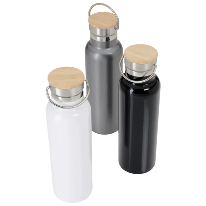 Accord Vacuum Bottle with Wood Lid - 21 oz