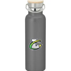 Accord Vacuum Bottle with Wood Lid - 21 oz - Full Color