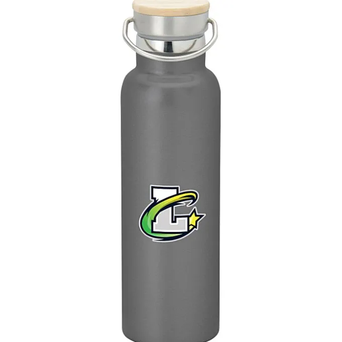 Accord Vacuum Bottle with Wood Lid - 21 oz - Full Color