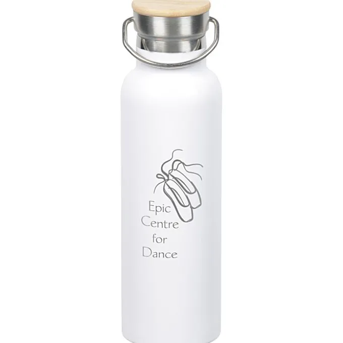 Accord Vacuum Bottle with Wood Lid - 21 oz - Laser Engraved