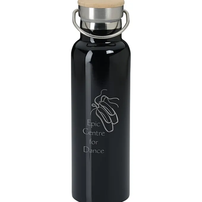 Accord Vacuum Bottle with Wood Lid - 21 oz - Laser Engraved