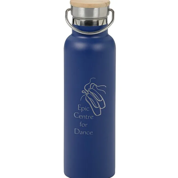 Accord Vacuum Bottle with Wood Lid - 21 oz - Laser Engraved