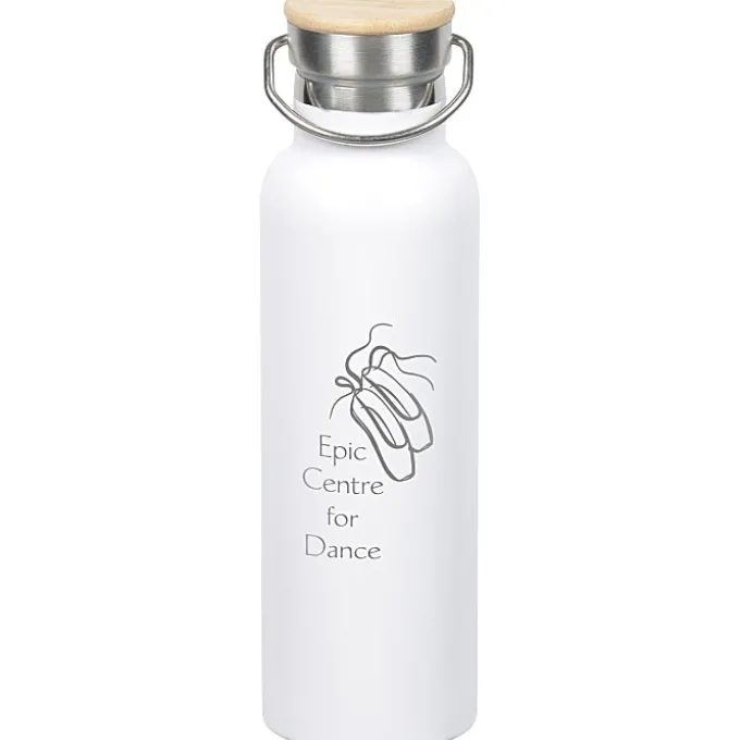 Accord Vacuum Bottle with Wood Lid - 21 oz - Laser Engraved - 24 hr
