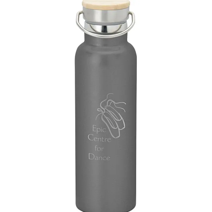Accord Vacuum Bottle with Wood Lid - 21 oz - Laser Engraved - 24 hr