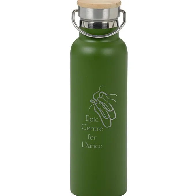Accord Vacuum Bottle with Wood Lid - 21 oz - Laser Engraved - 24 hr