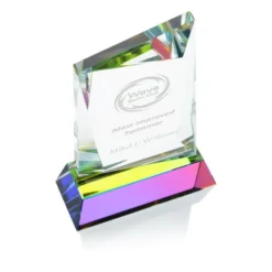 Achievement Crystal Award - 5 inches - 24 hr