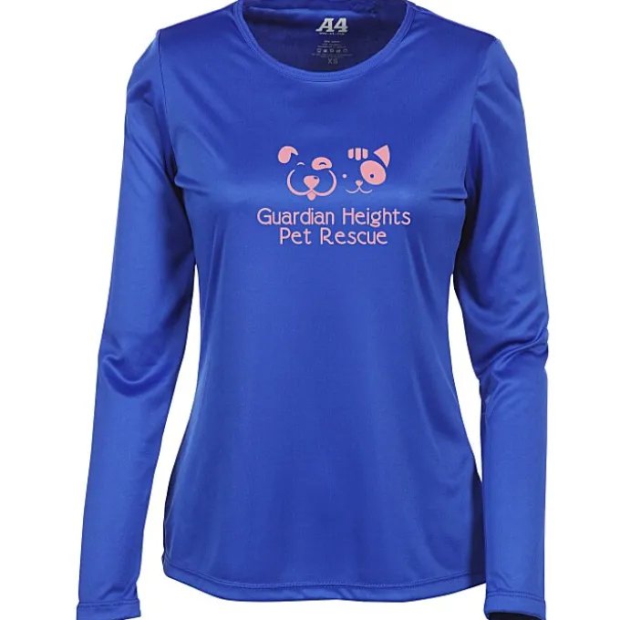 A4 Cooling Performance LS Tee - Ladies' - Screen