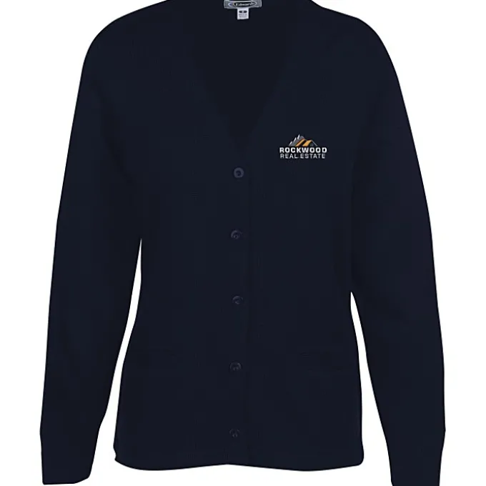 Acrylic V-Neck Cardigan - Ladies'