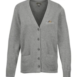 Acrylic V-Neck Cardigan - Ladies' - 24 hr