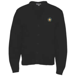 Acrylic V-Neck Cardigan with Pockets - Men's