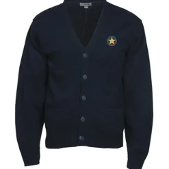 Acrylic V-Neck Cardigan with Pockets - Men's - 24 hr