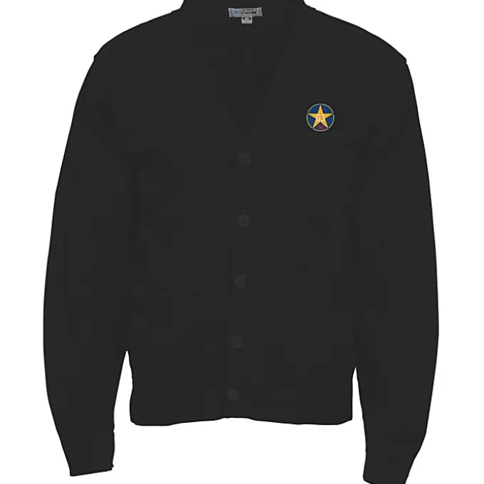 Acrylic V-Neck Cardigan with Pockets - Men's - 24 hr