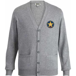 Acrylic V-Neck Cardigan with Pockets - Men's - 24 hr