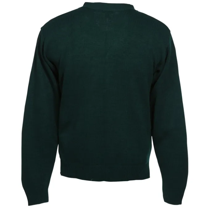 Acrylic V-Neck Cardigan with Pockets - Men's - 24 hr