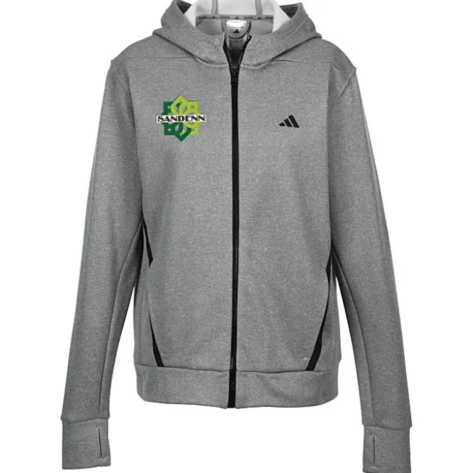 adidas Game & Go Fleece Full-Zip Hooded Sweatshirt - Ladies'