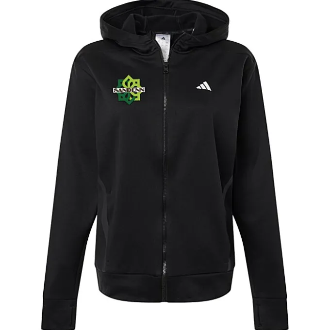 adidas Game & Go Fleece Full-Zip Hooded Sweatshirt - Ladies'