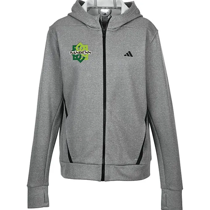 adidas Game & Go Fleece Full-Zip Hooded Sweatshirt - Ladies'