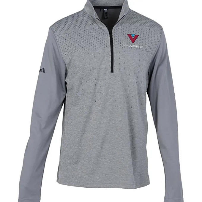 adidas Heather Block Print 1/4-Zip Pullover