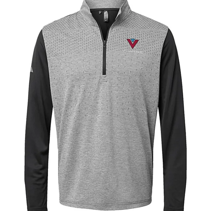 adidas Heather Block Print 1/4-Zip Pullover