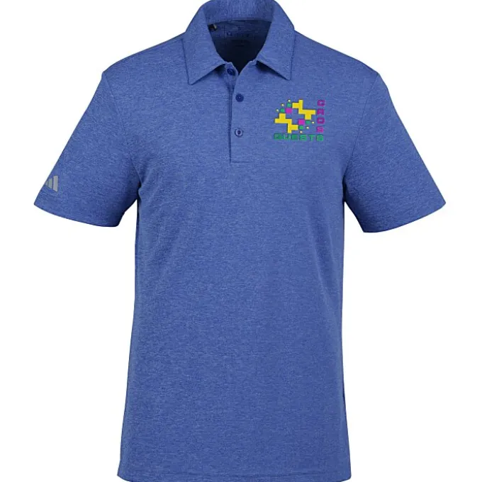 adidas Heathered Polo - Men's