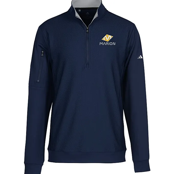 adidas Performance Textured 1/4-Zip Pullover