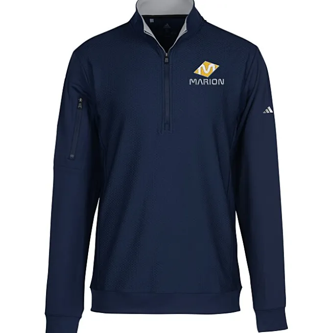 adidas Performance Textured 1/4-Zip Pullover