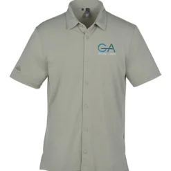 adidas Short Sleeve Button-Down Shirt
