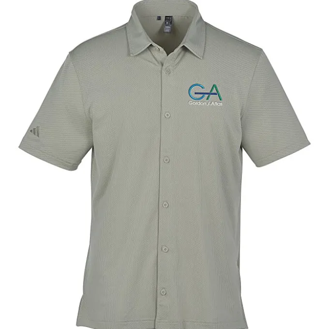 adidas Short Sleeve Button-Down Shirt