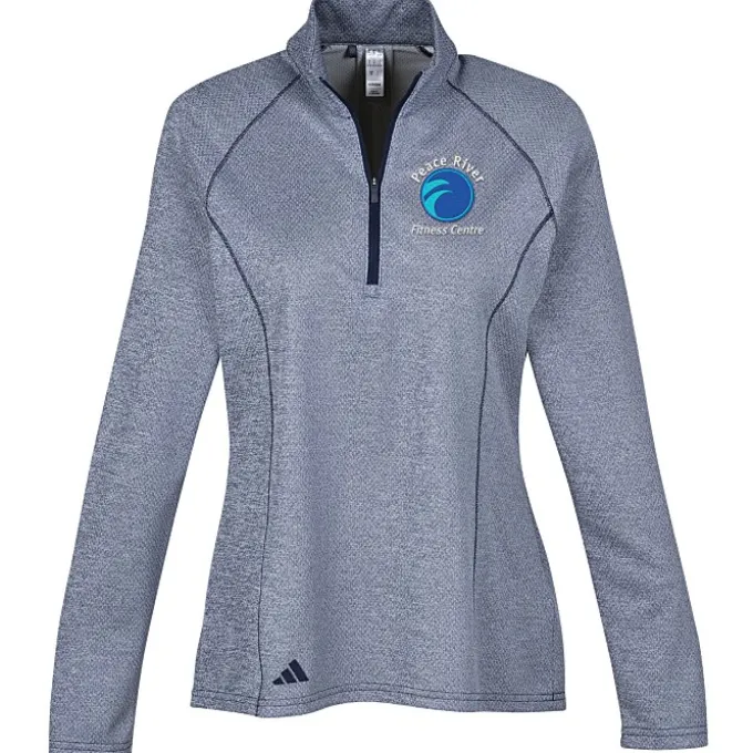 adidas Space-Dyed 1/4-Zip Pullover - Ladies'