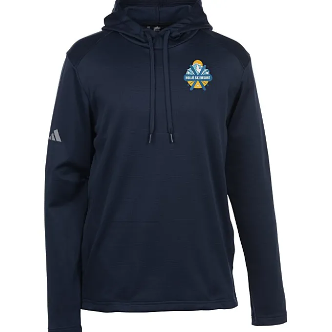 adidas Textured Mixed Media Hoodie
