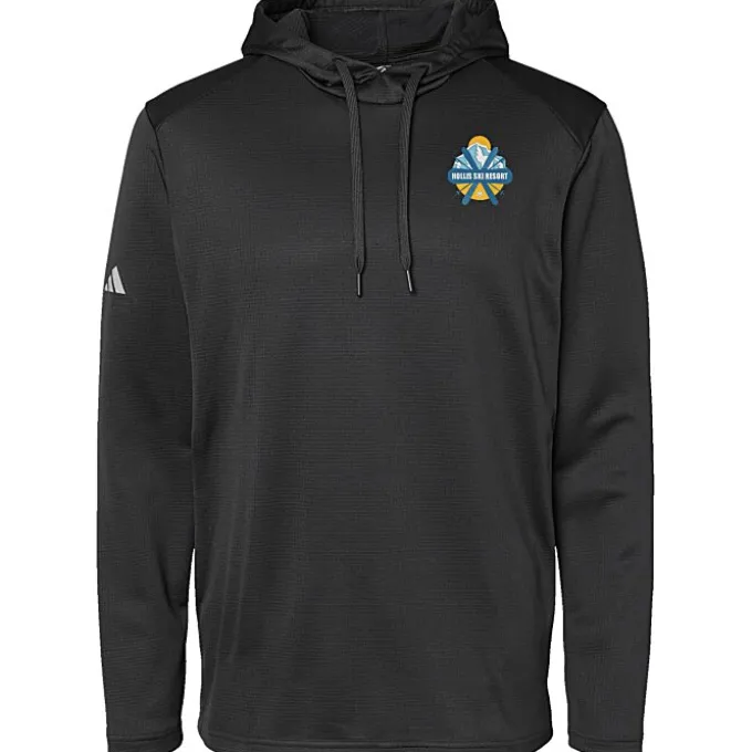 adidas Textured Mixed Media Hoodie