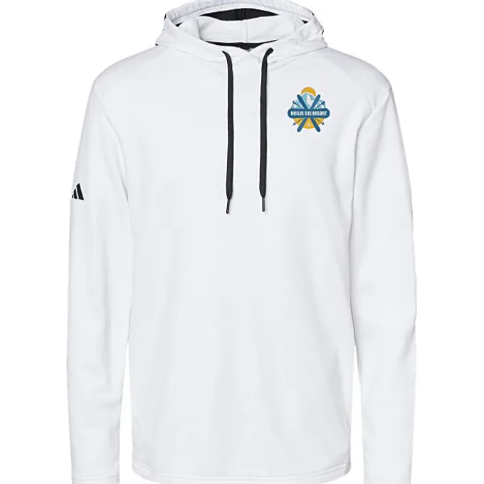 adidas Textured Mixed Media Hoodie