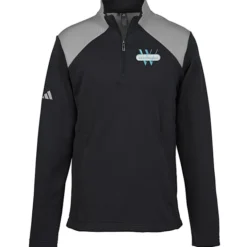 adidas Textured Mixed Media 1/4-Zip Pullover - Men's