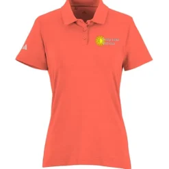 adidas Textured Stripe Polo - Ladies'