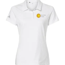 adidas Textured Stripe Polo - Ladies'