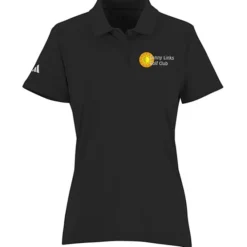 adidas Textured Stripe Polo - Ladies'