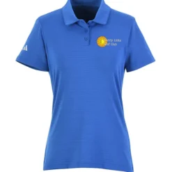 adidas Textured Stripe Polo - Ladies'