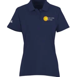 adidas Textured Stripe Polo - Ladies'
