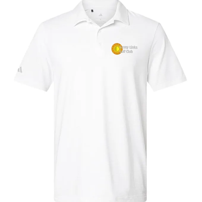 adidas Textured Stripe Polo - Men's
