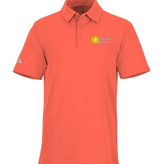 adidas Textured Stripe Polo - Men's