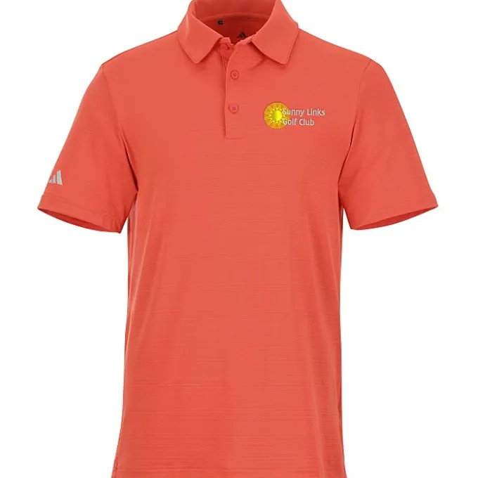 adidas Textured Stripe Polo - Men's