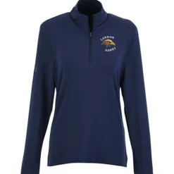 adidas Textured Stripe 1/4-Zip Pullover - Ladies'