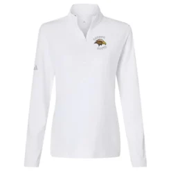 adidas Textured Stripe 1/4-Zip Pullover - Ladies'
