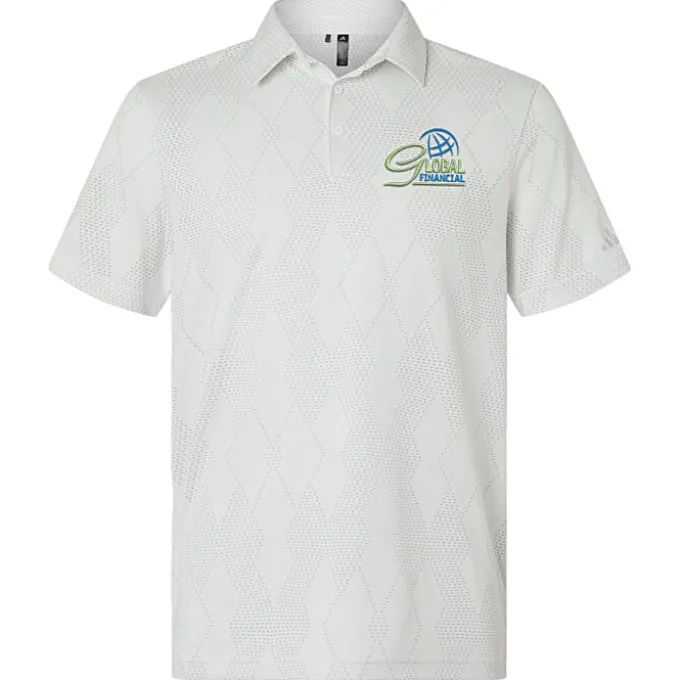 adidas Ultimate365 Textured Diamond Jacquard Polo