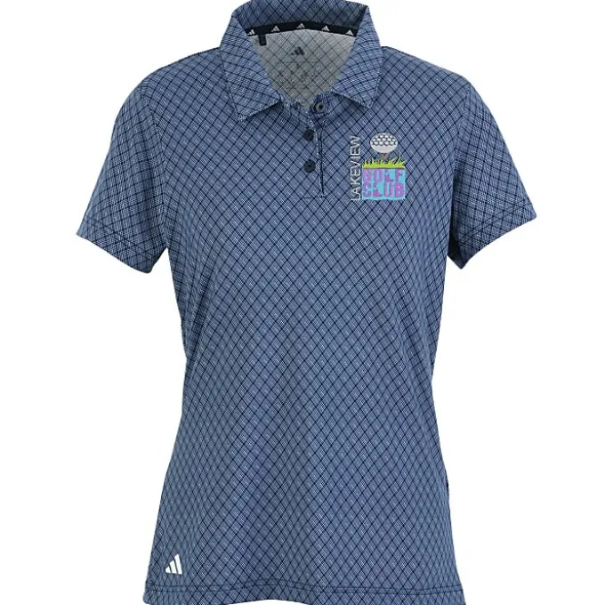 adidas 4-Way Stretch Printed Polo - Ladies'